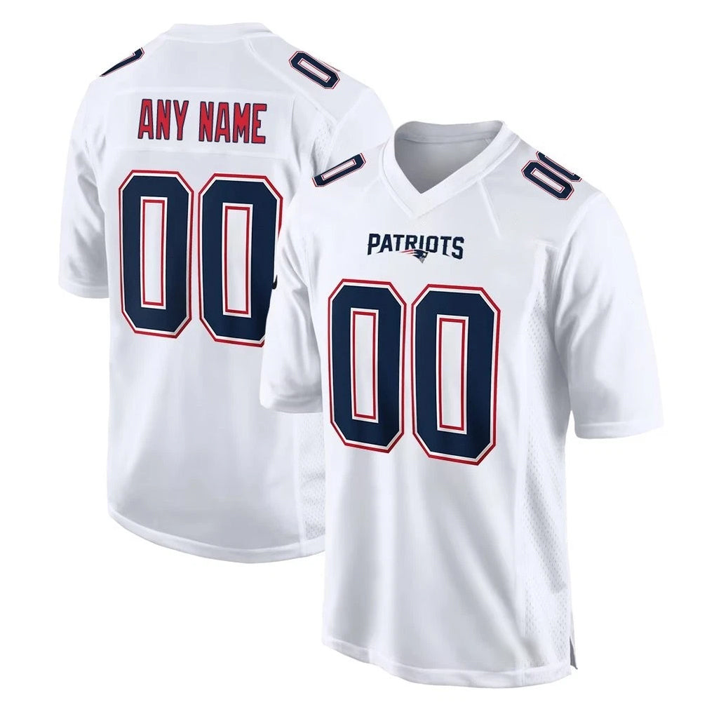 Cooneas Custom NE.Patriots White Fashion Limited Home Game Any Name & Numbers Stitched Jerseys
