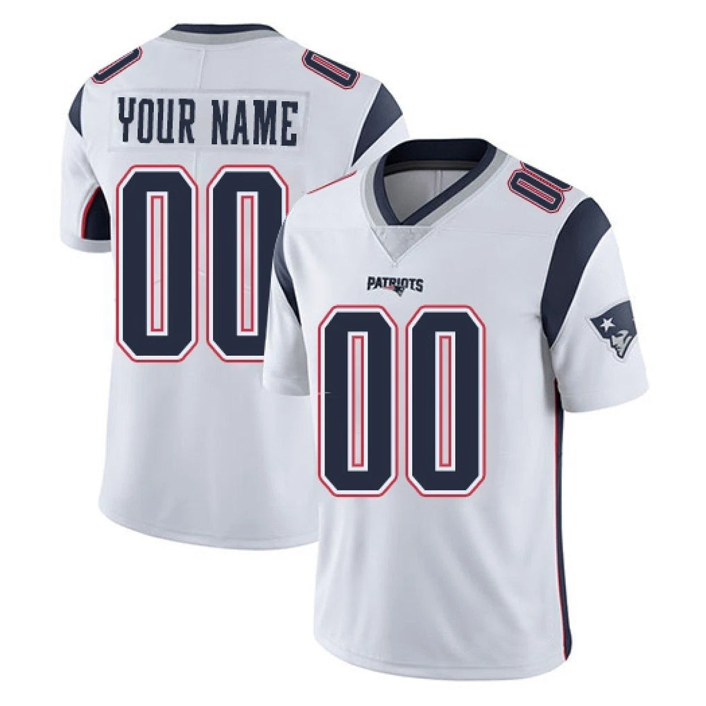 Cooneas Custom NE.Patriots White Limited Vapor Home Game Any Name & Numbers Stitched Jerseys
