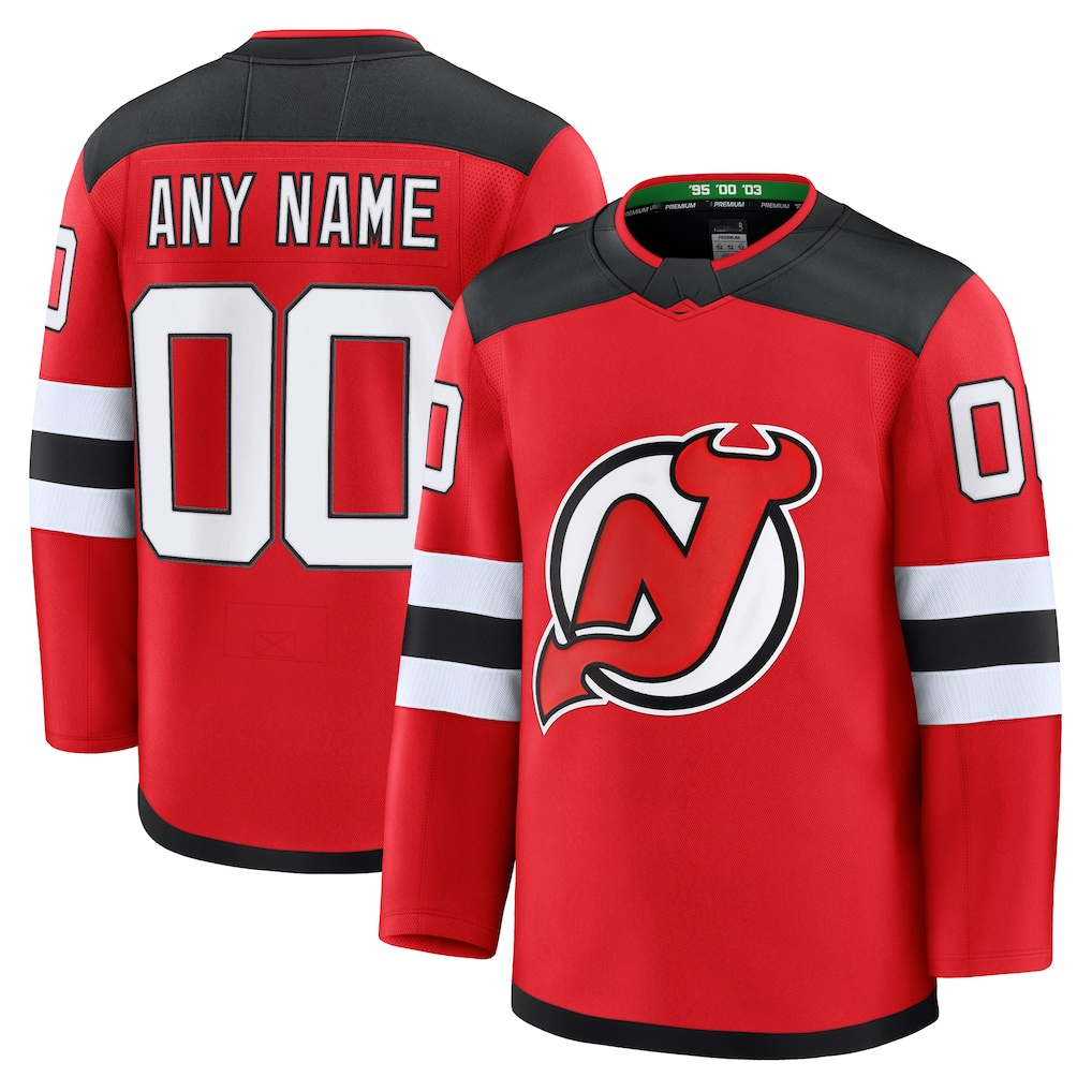 Cooneas Custom N.Jersey Devils Red Home Premium Jerseys