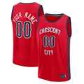 Cooneas Custom NO.Pelicans Red Fast Break Stitched Jerseys- Statement Edition