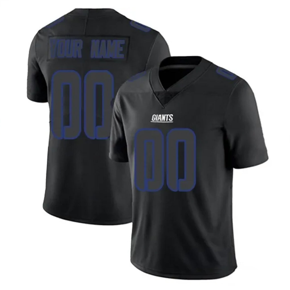 Cooneas Custom NY.Giants Black Impact Limited Home Game Any Name & Numbers Stitched Jerseys