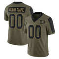 Cooneas Custom NY.Giants Olive Salute To Service Limited Game Any Name & Numbers Stitched Jerseys