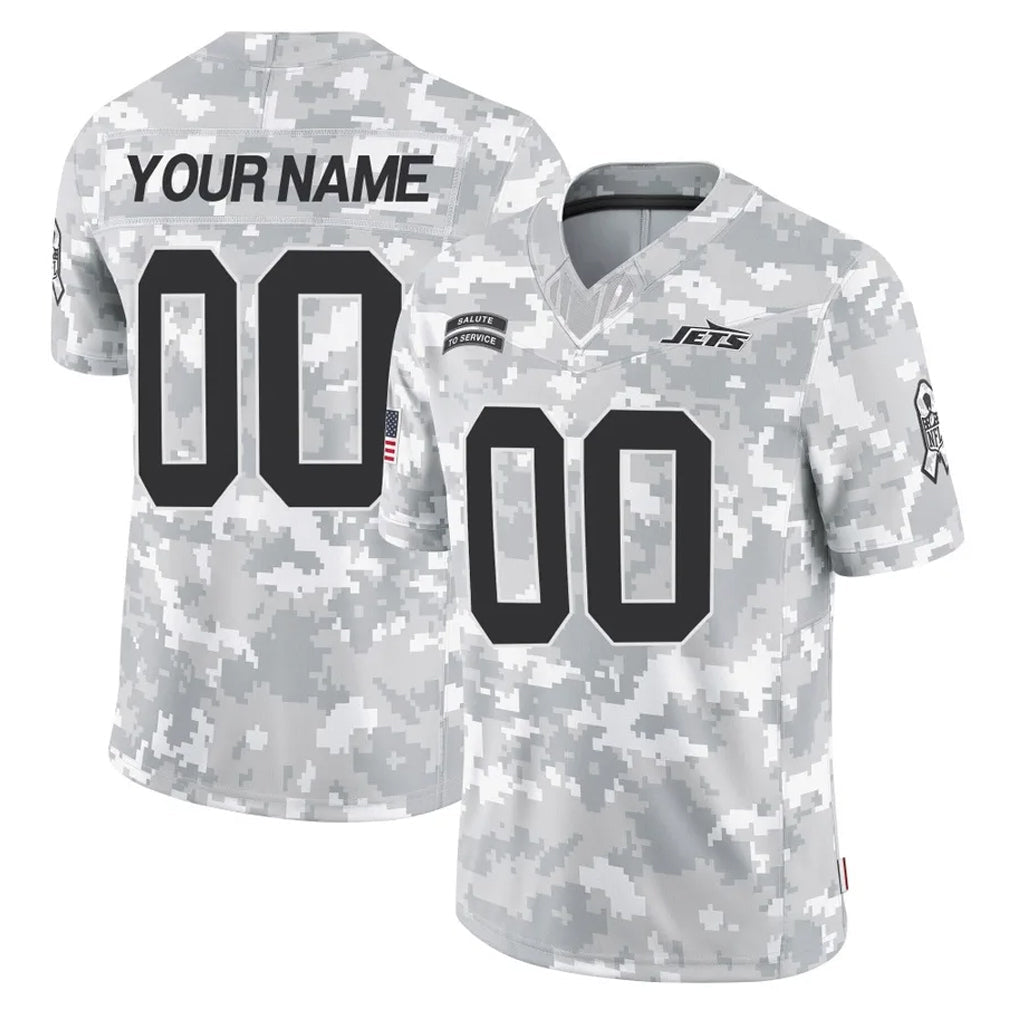 Cooneas Custom NY.Jets Arctic Camo Salute to Service Limited Game Any Name & Numbers Stitched Jerseys