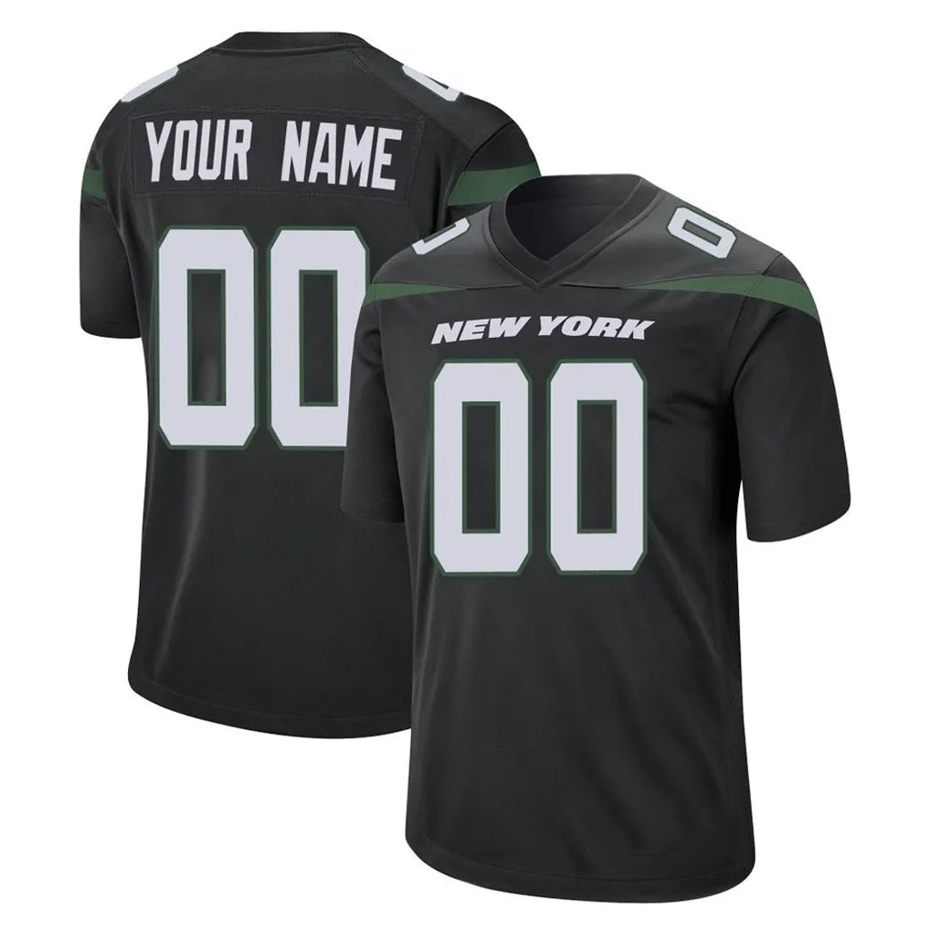 Cooneas Custom NY.Jets Black Home Game Any Name & Numbers Stitched Jerseys