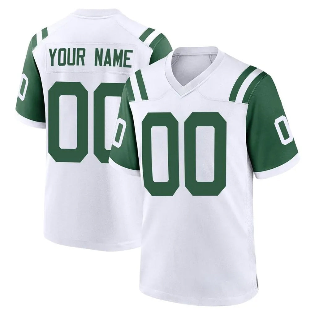 Cooneas Custom NY.Jets White Classic Home Game Any Name & Numbers Stitched Jerseys