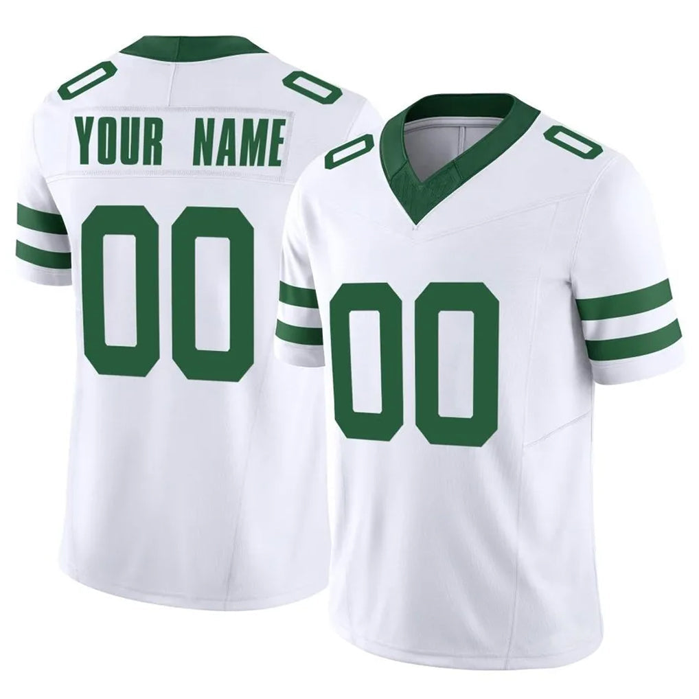 Cooneas Custom NY.Jets White Legacy Limited Vapor F.U.S.E. Home Game Any Name & Numbers Stitched Jerseys