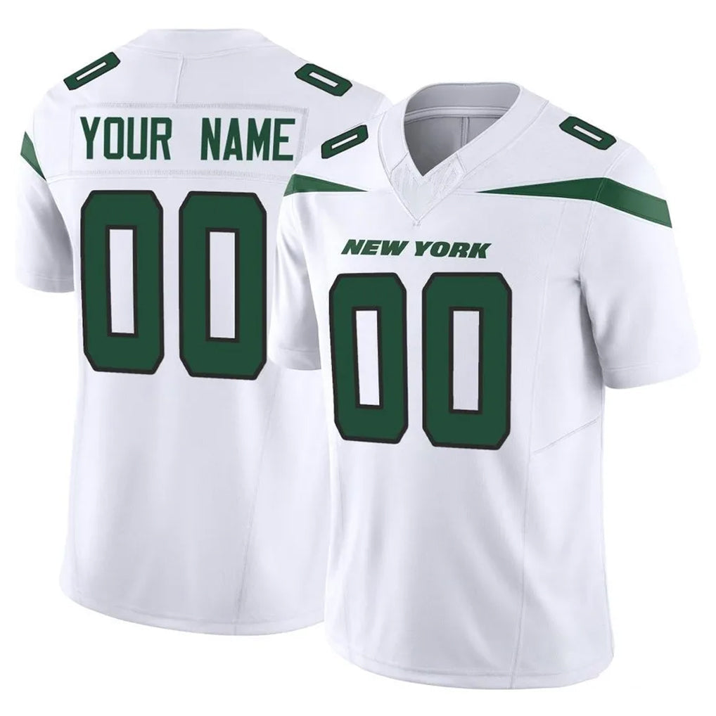 Cooneas Custom NY.Jets White Limited Vapor F.U.S.E. Home Game Any Name & Numbers Stitched Jerseys