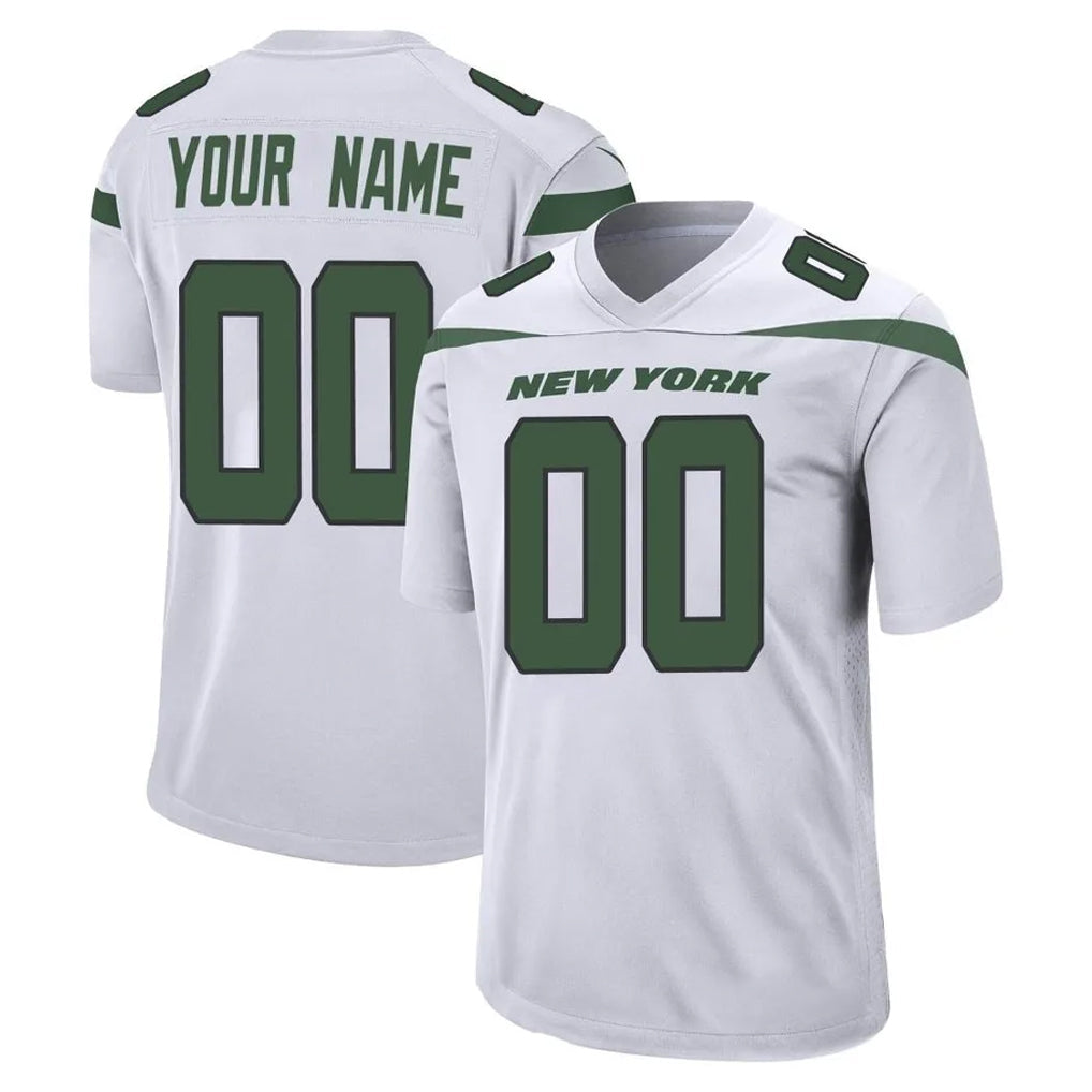 Cooneas Custom NY.Jets White Spotlight Home Game Any Name & Numbers Stitched Jerseys