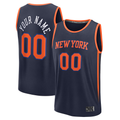 Cooneas Custom NY.Knicks  Navy Fast Break Jerseys - Statement Edition