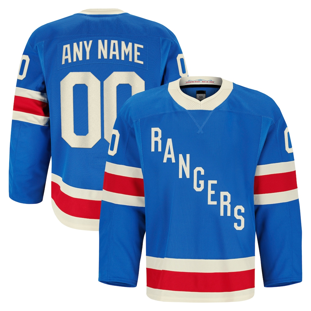 Cooneas Custom NY.Rangers Blue Centennial Authentic Pro Jerseys
