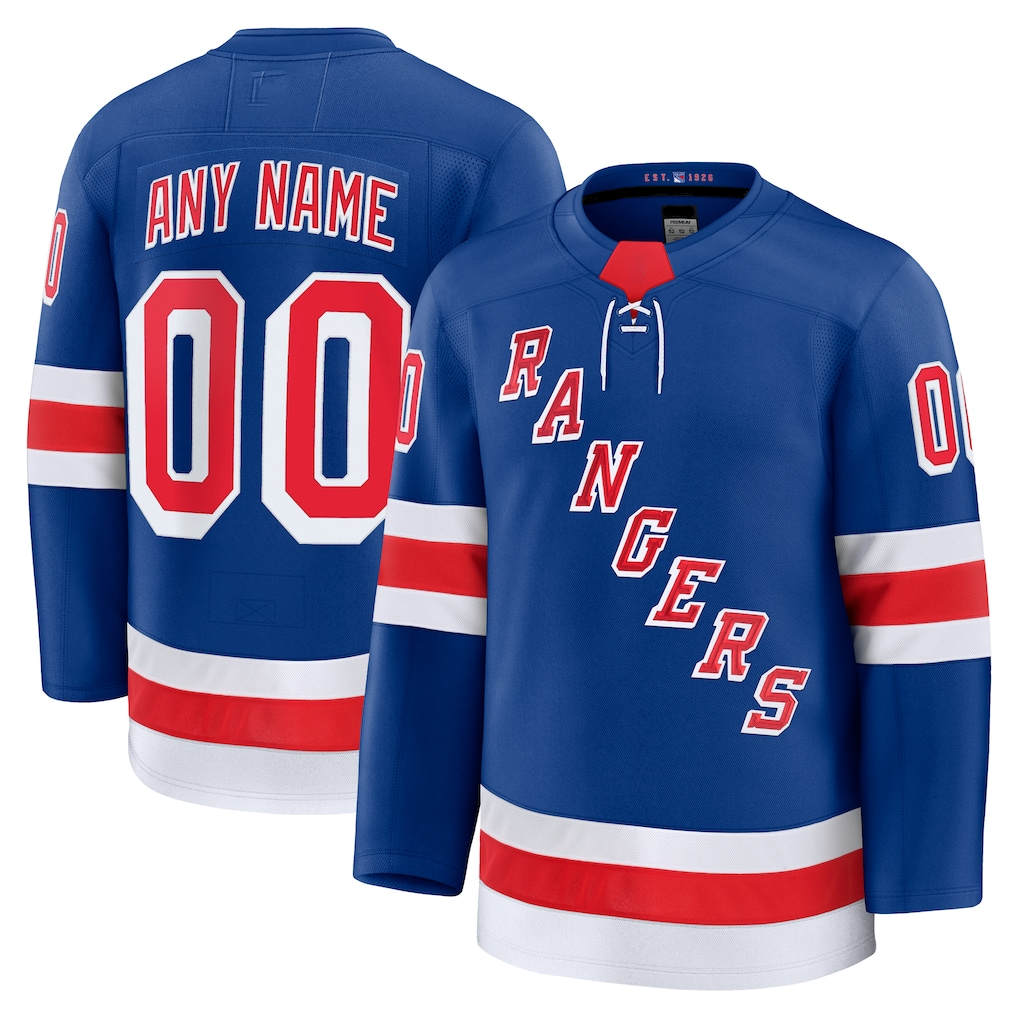 Cooneas Custom NY.Rangers Royal Home Premium Jerseys