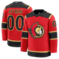 Cooneas Custom O.Senators Red Alternate Premium Jerseys