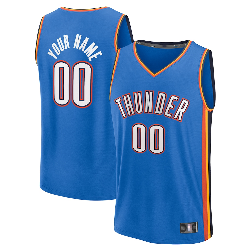 Cooneas Custom OC.Thunder Blue Fast Break Stitched Jerseys - Icon Edition