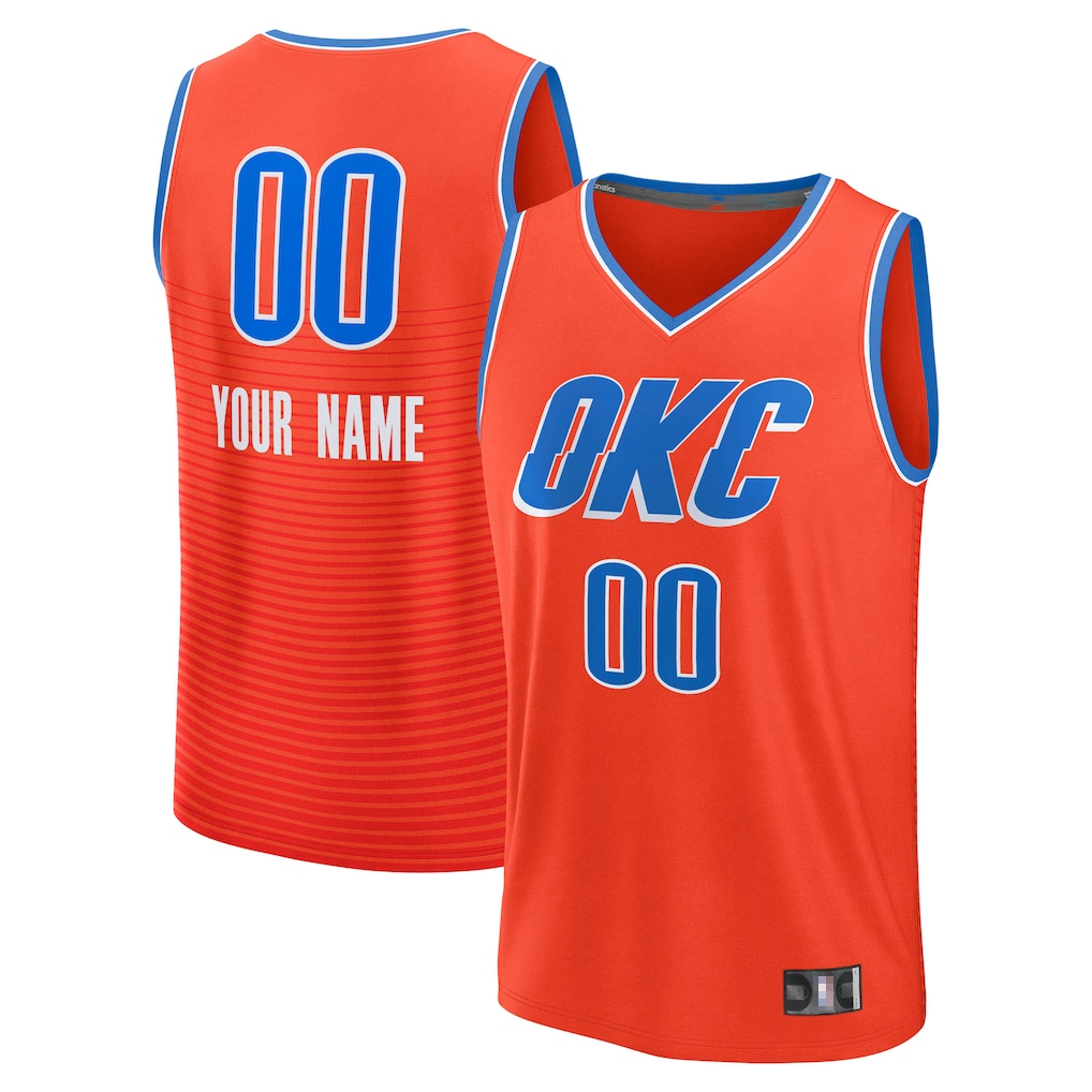 Cooneas Custom OC.Thunder Orange Swingman Stitched Jerseys - Icon Edition