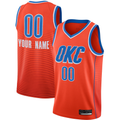 Cooneas Custom OC.Thunder Orange Swingman Stitched Jerseys- Statement Edition