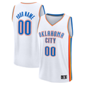 Cooneas Custom OC.Thunder White Fast Break Stitched Jerseys- Association Edition