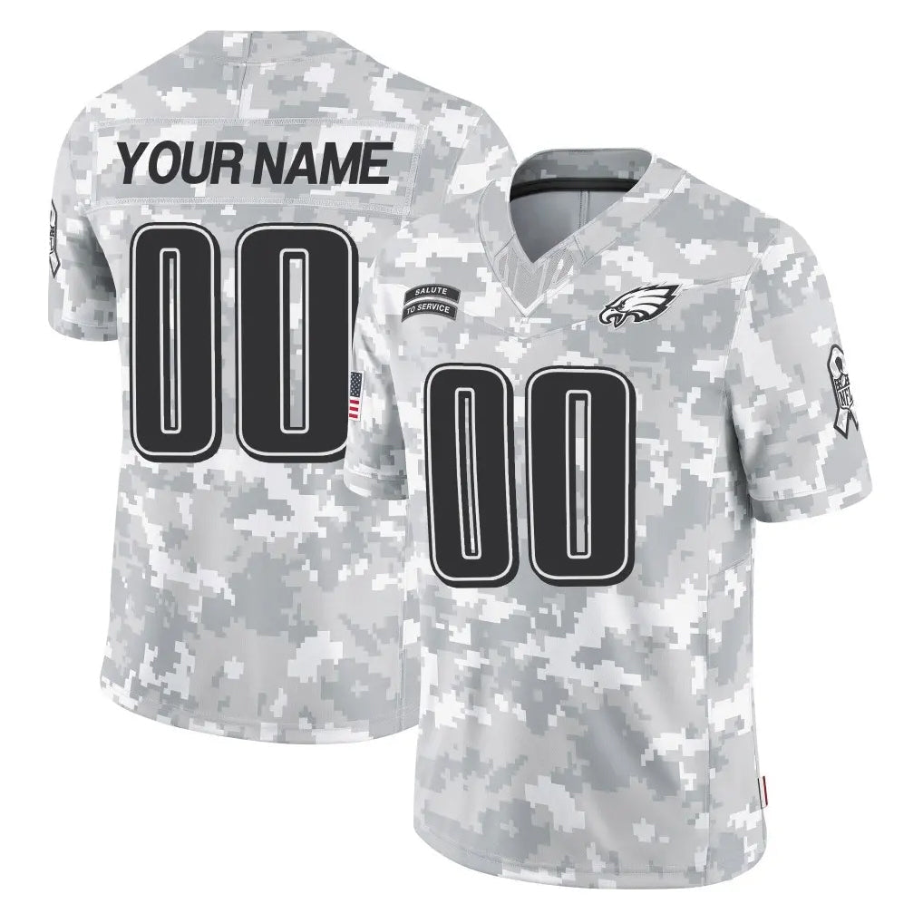 Cooneas Custom P.Eagles Arctic Camo Salute to Service Limited Game Any Name & Numbers Stitched Jerseys