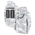Cooneas Custom P.Eagles Arctic Camo Salute to Service Pullover Hoodies Limited Game Any Name & Numbers Stitched Jerseys
