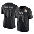 Cooneas Custom P.Eagles Black Fashion Super Bowl LIX Home Game Any Name & Numbers Stitched Jerseys