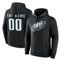 Cooneas Custom P.Eagles Black LOGO Pullover Hoodies Home Game Any Name & Numbers Stitched Jerseys