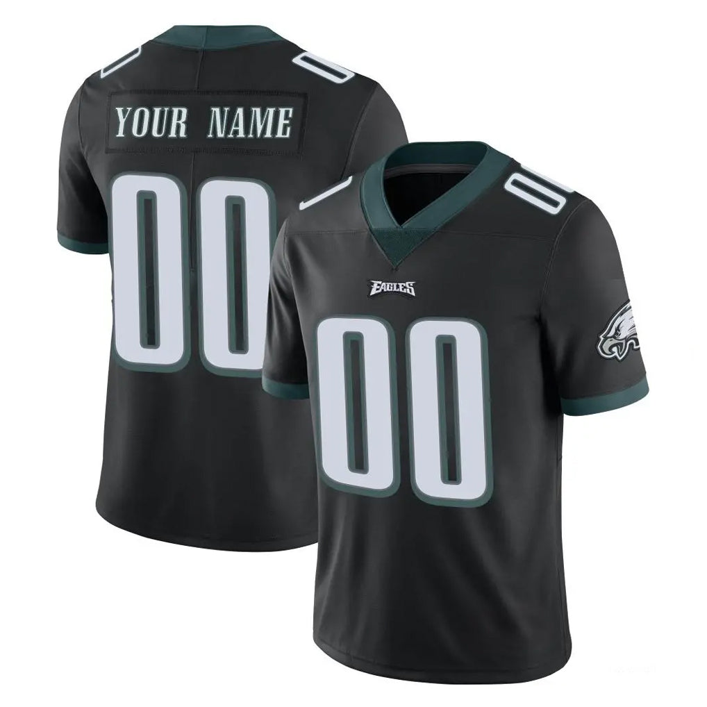 Cooneas Custom P.Eagles Black Limited Vapor Untouchable Home Game Any Name & Numbers Stitched Jerseys