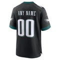 Cooneas Custom P.Eagles Black Stitched Alternate Game Stitched Jerseys