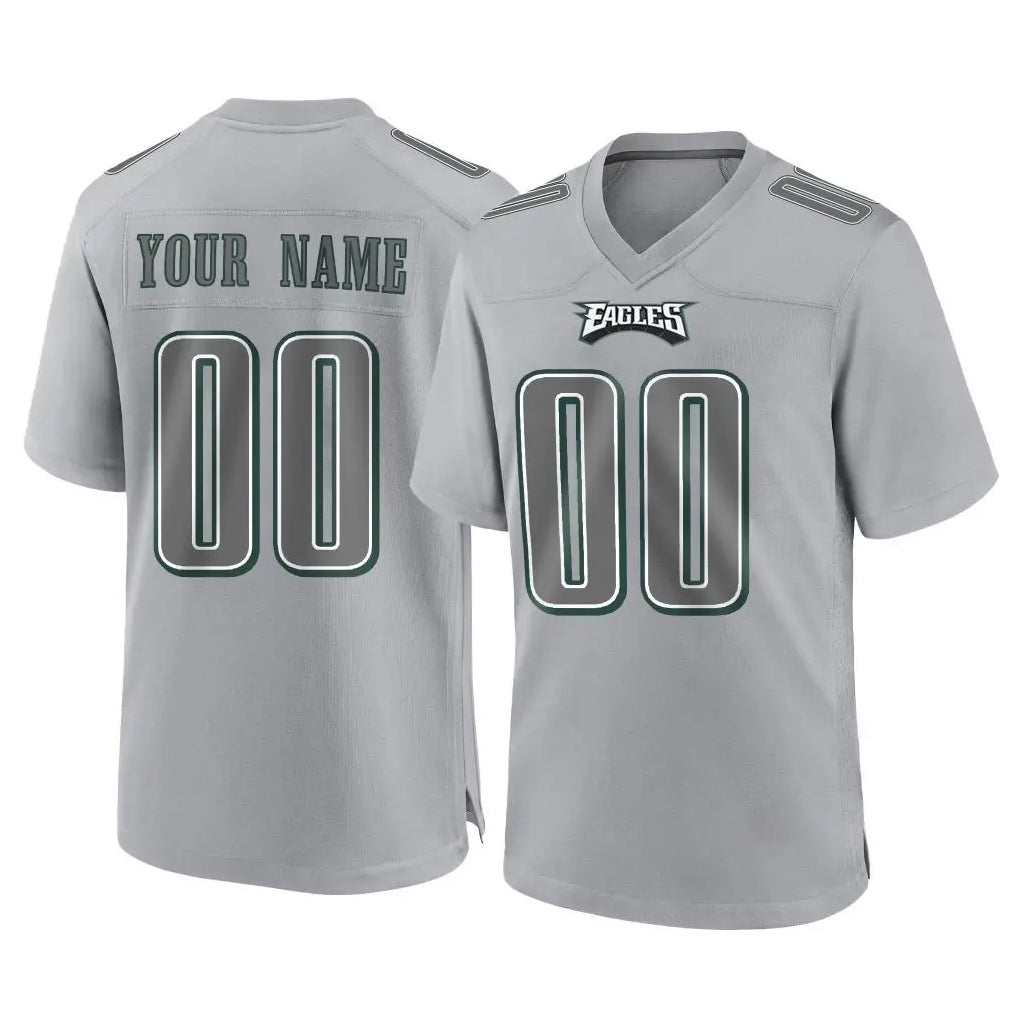 Cooneas Custom P.Eagles Gray Atmosphere Fashion Home Game Any Name & Numbers Stitched Jerseys