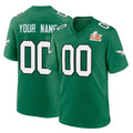 Cooneas Custom P.Eagles Green Kelly Alternate Super Bowl LIX Home Game Any Name & Numbers Stitched Jerseys