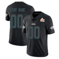 Cooneas Custom P.Eagles Limited Black Impact Super Bowl LIX Home Game Any Name & Numbers Stitched Jerseys