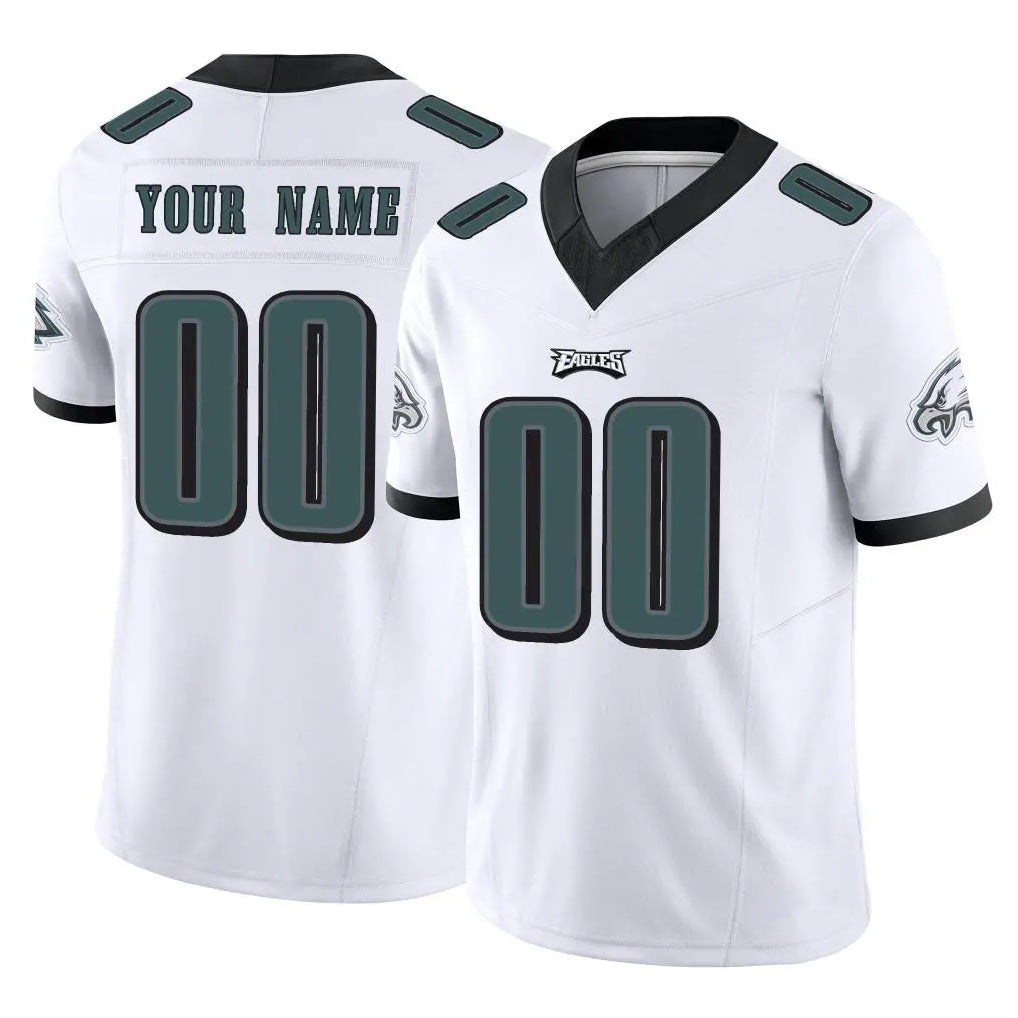 Cooneas Custom P.Eagles White Limited Vapor F.U.S.E. Home Game Any Name & Numbers Stitched Jerseys