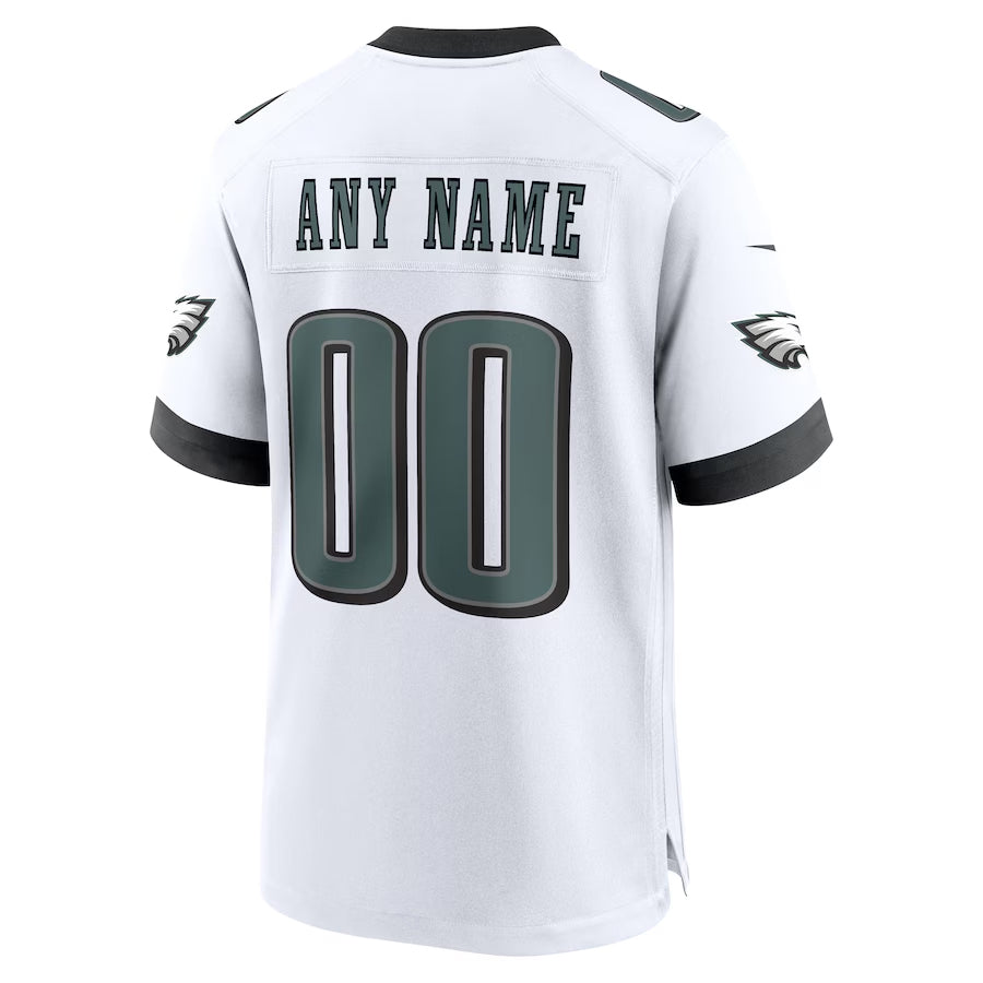 Cooneas Custom P.Eagles White Stitched Home Game Stitched Jerseys