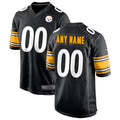 Cooneas Custom P.Steelers Black Home Game Stitched Jerseys