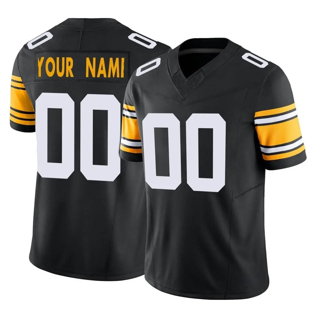 Cooneas Custom P.Steelers Black Limited Alternate Vapor F.U.S.E. Home Game Any Name & Numbers Stitched Jerseys