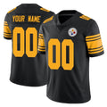 Cooneas Custom P.Steelers Black Limited Color Rush Home Game Any Name & Numbers Stitched Jerseys