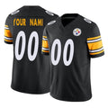 Cooneas Custom P.Steelers Black Limited Vapor F.U.S.E. Home Game Any Name & Numbers Stitched Jerseys