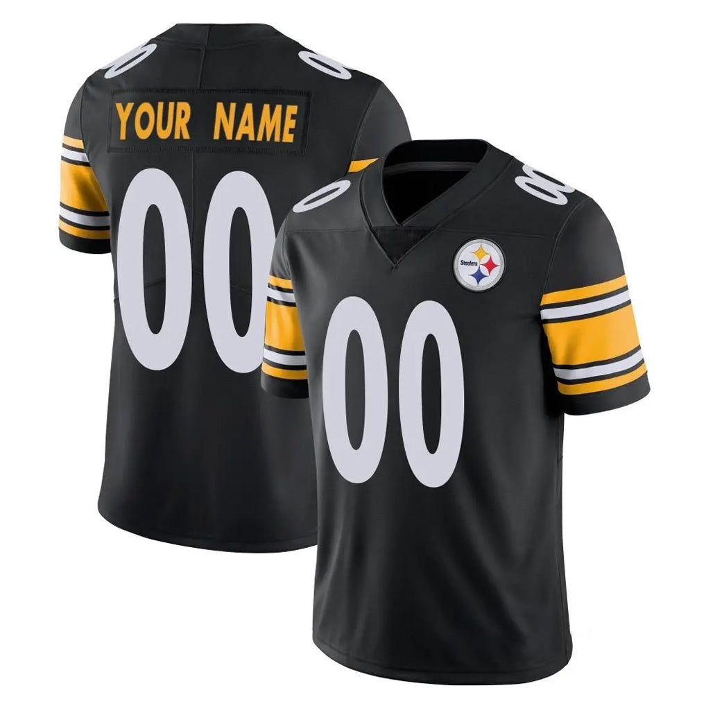 Cooneas Custom P.Steelers Black Limited Vapor Untouchable Home Game Any Name & Numbers Stitched Jerseys