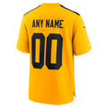 Cooneas Custom P.Steelers Gold Alternate Game Stitched Jerseys
