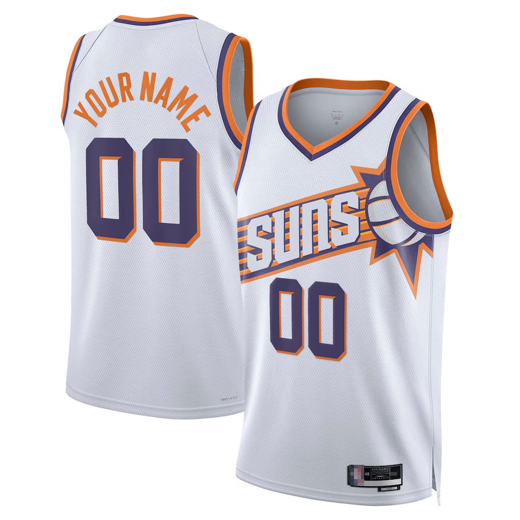 Cooneas Custom P.Suns White Swingman Jerseys - Association Edition