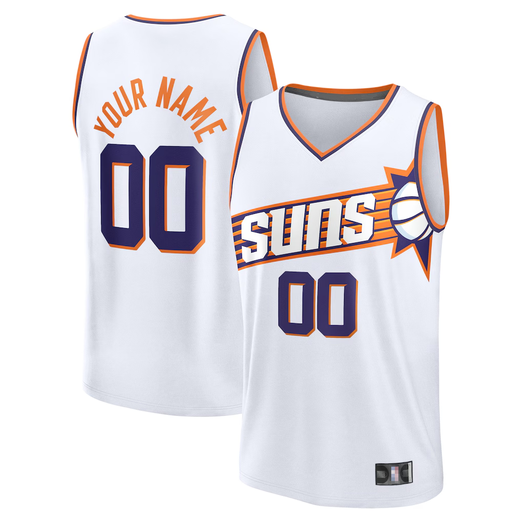 Cooneas Custom P.Sunss Fanatics White Fast Break Jerseys - Association Edition