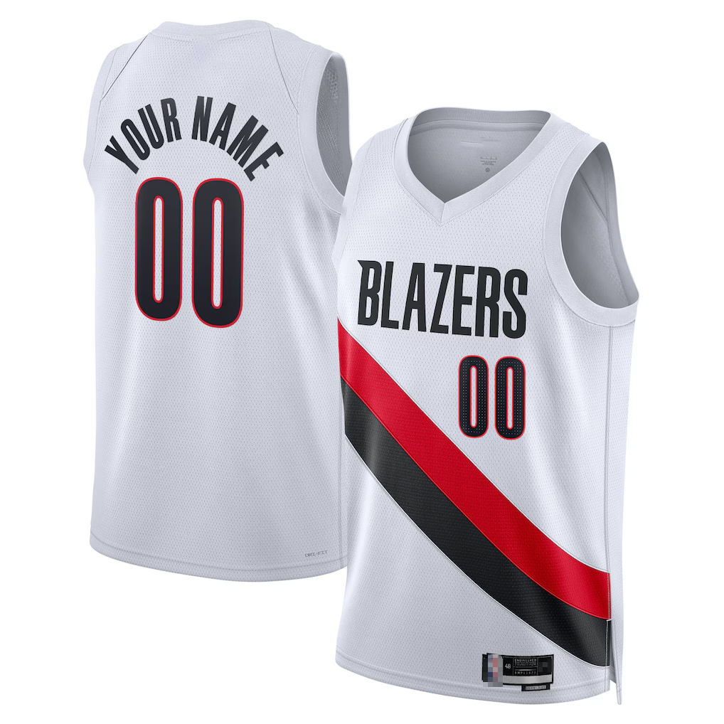 Cooneas Custom PT.Blazers White Swingman Jerseys - Association Edition