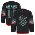 Cooneas Custom S.Kraken Black Alternate Authentic Pro Jerseys