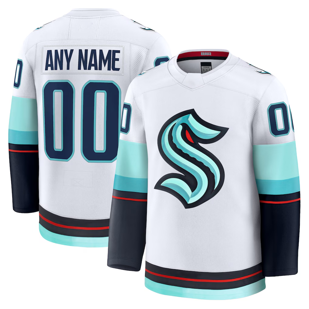 Cooneas Custom S.Kraken White Away Premium Jerseys