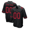 Cooneas Custom SF.49ers Black Alternate Home Game Any Name & Numbers Stitched Jerseys