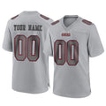 Cooneas Custom SF.49ers Gray Atmosphere Fashion Home Game Any Name & Numbers Stitched Jerseys