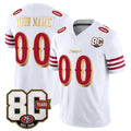 Cooneas Custom SF.49ers White Limited 80th Rivalries Collection Home Game Any Name & Numbers Stitched Jerseys