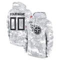 Cooneas Custom T.Titans Camo Arctic Salute to Service Pullover Hoodies Home Game Any Name & Numbers Stitched Jerseys