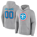 Cooneas Custom T.Titans Light Gray LOGO Pullover Hoodies Home Game Any Name & Numbers Stitched Jerseys