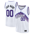 Cooneas Custom U.Jazz Fanatics White Fast Break Replica Jerseys - Association Edition