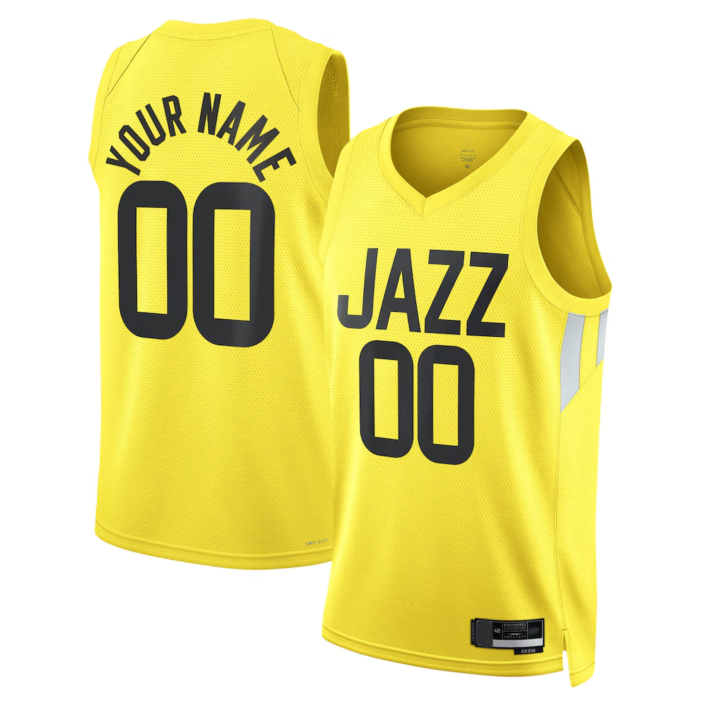 Cooneas Custom U.Jazz Gold Swingman Jerseys - Icon Edition
