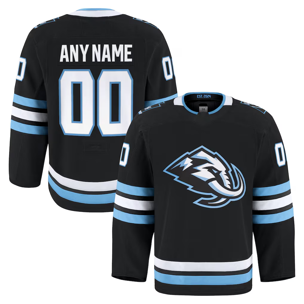 Cooneas Custom U.Mammoth Black Home Authentic Pro Jerseys